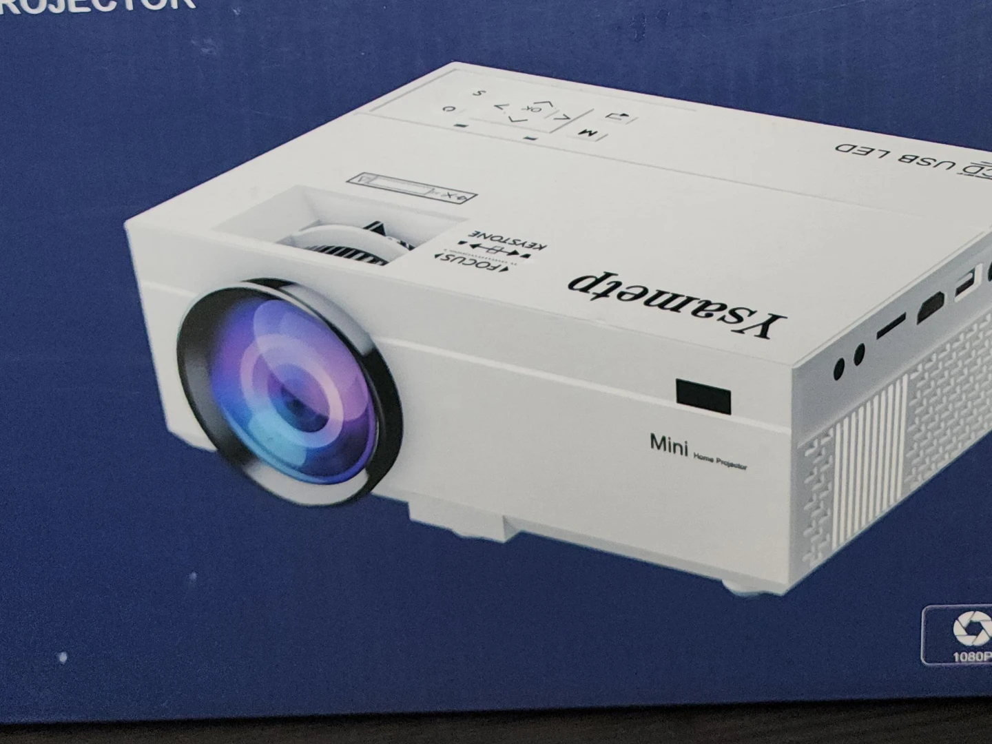 YsameTp Mini Home Projector - White