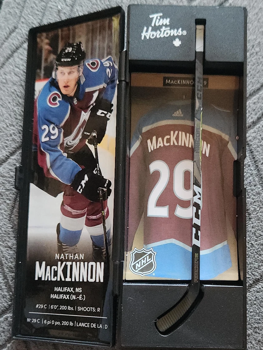 Tim Hortons Nathan MacKinnon Mini Hockey Stick image indicator(1)