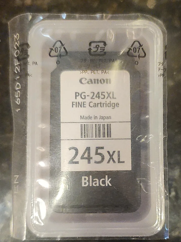 Canon PG-245XL Black Ink Cartridge - New