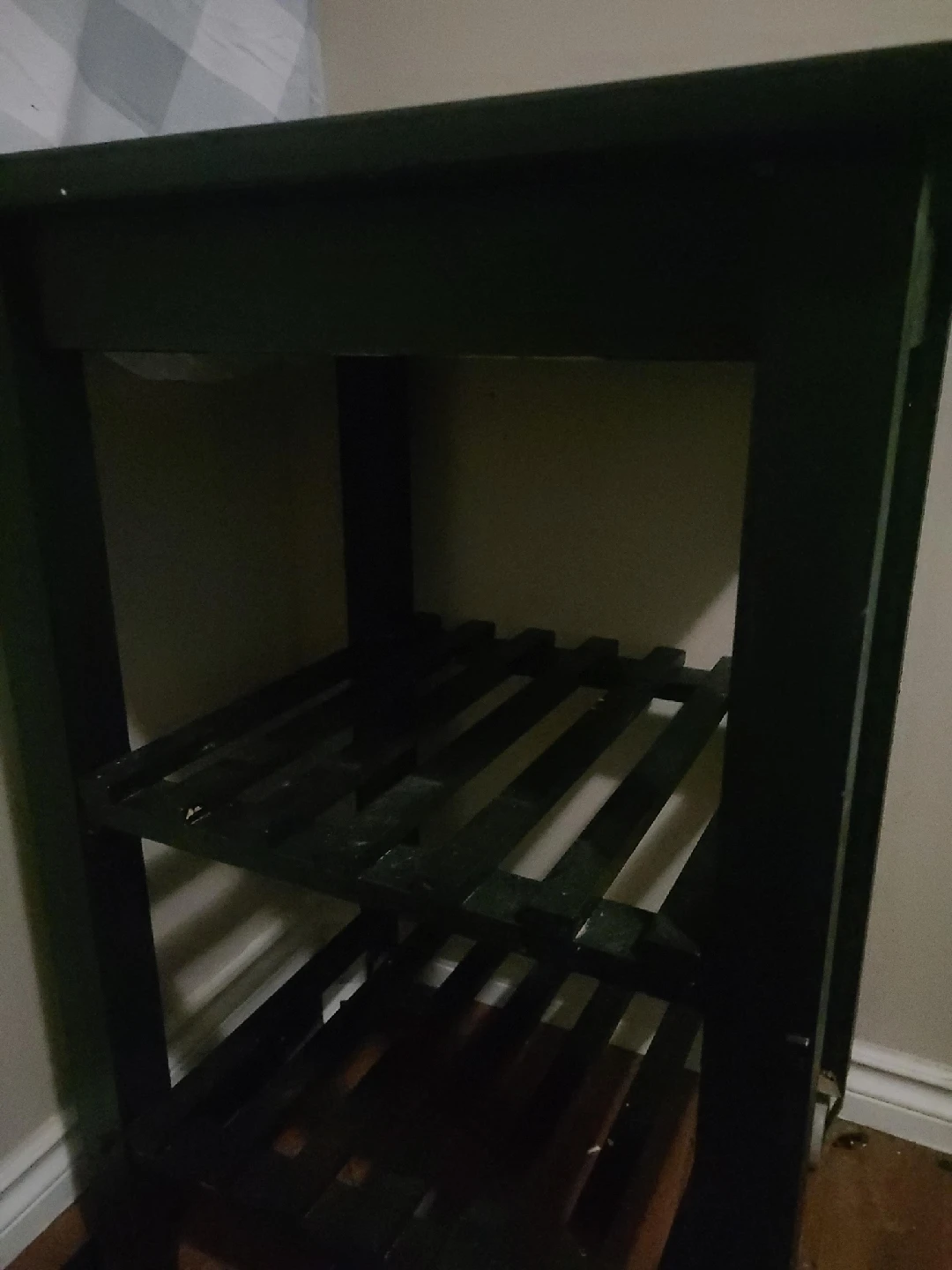 Dark Green Wooden Shelf