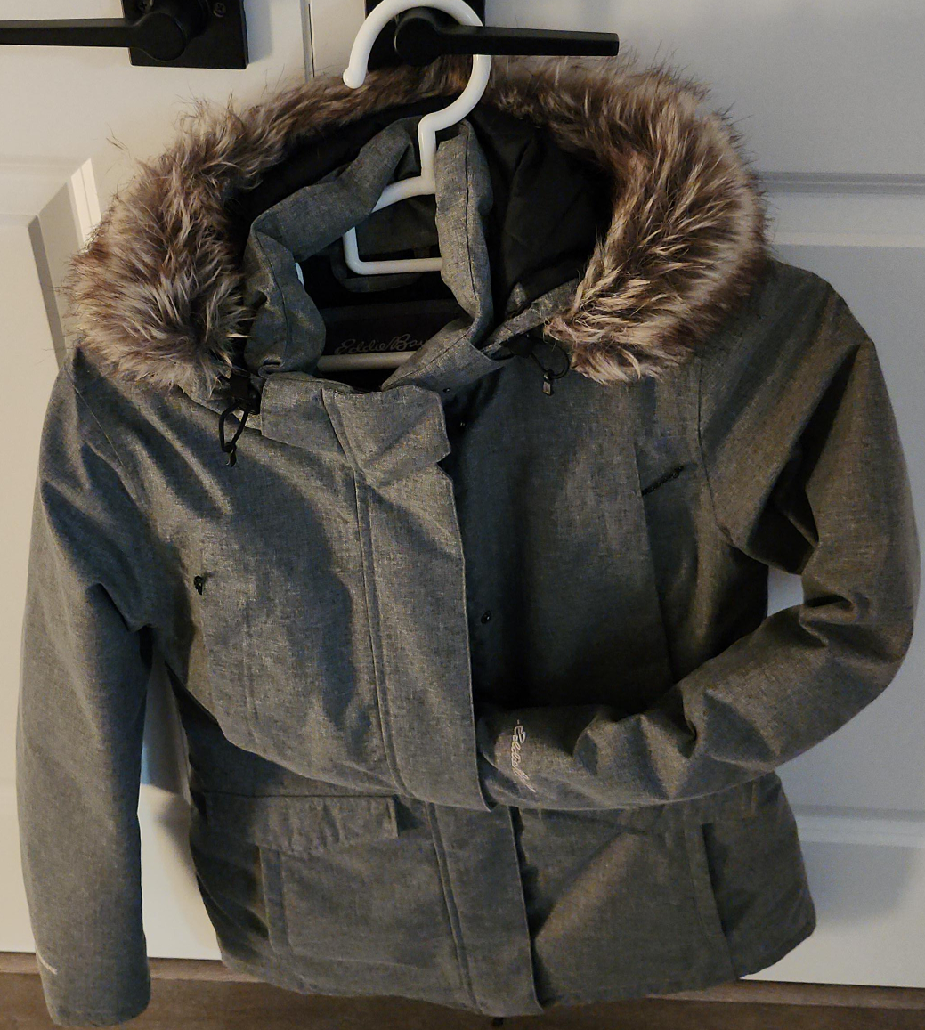 Eddie Bauer Grey Winter Parka thumbnail