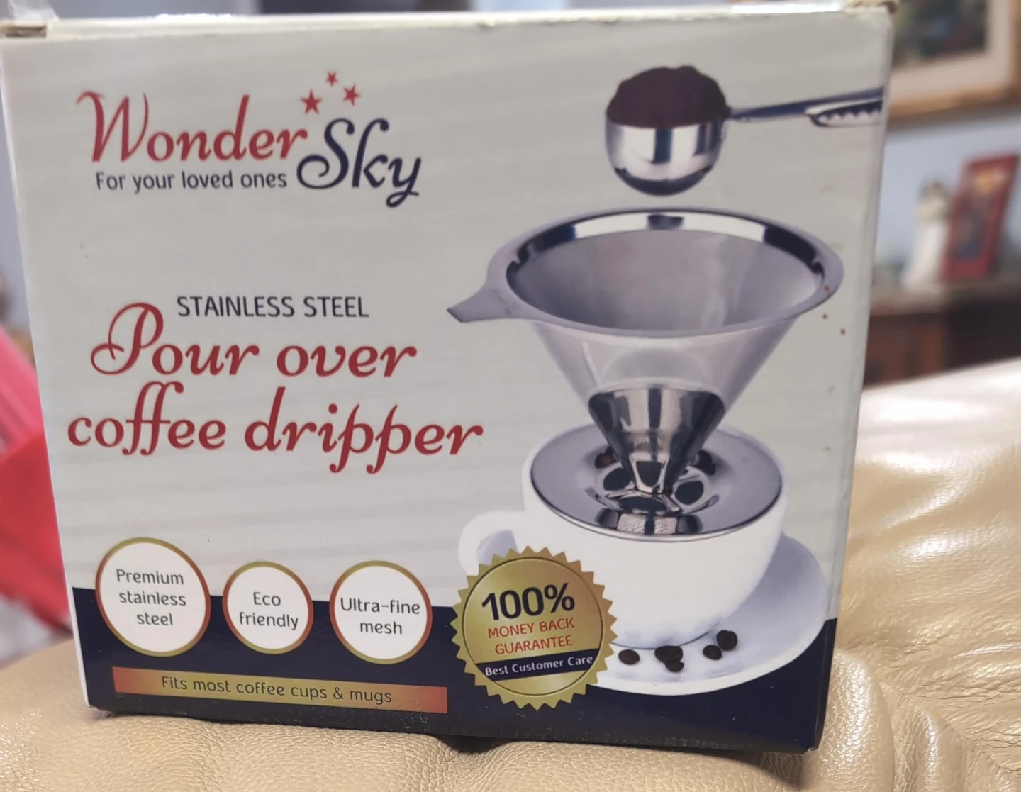 Wonder Sky Stainless Steel Pour Over Coffee Dripper thumbnail