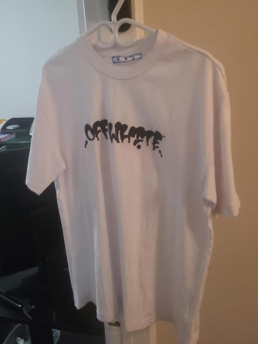 Off-White White T-Shirt, Size L