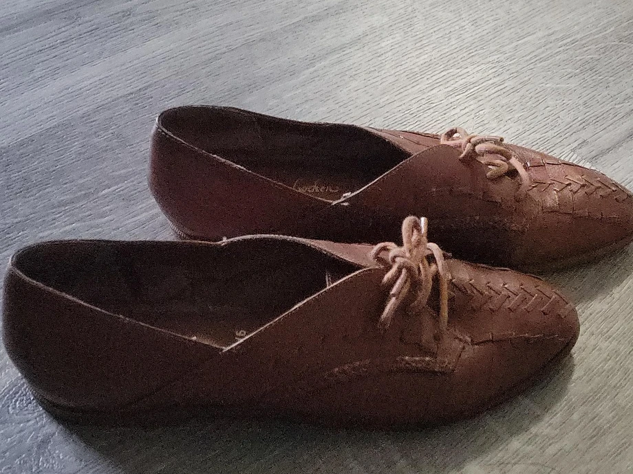 Brown Leather Shoes - Size 6