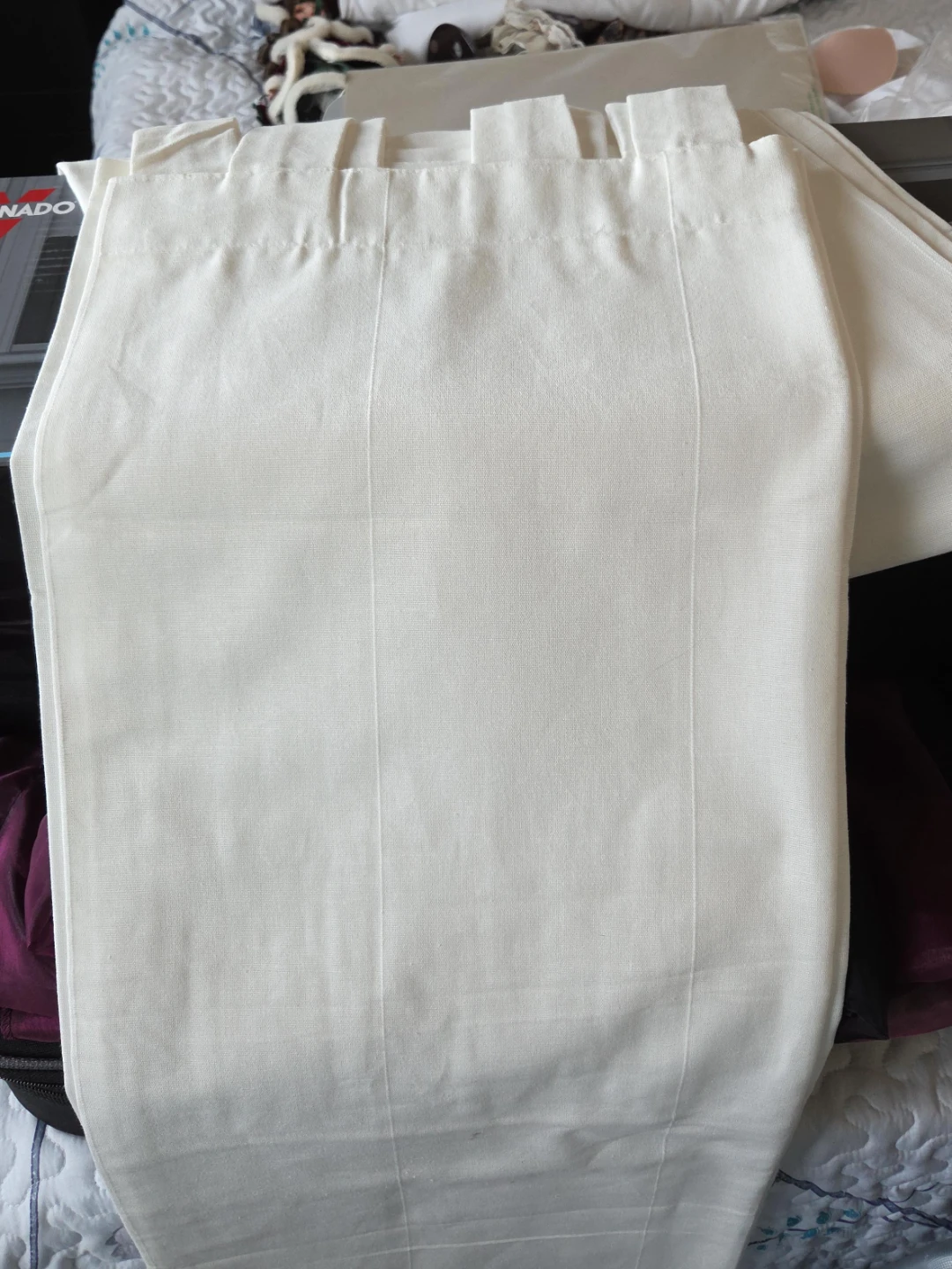 Off-White Curtain Panel x 2 thumbnail