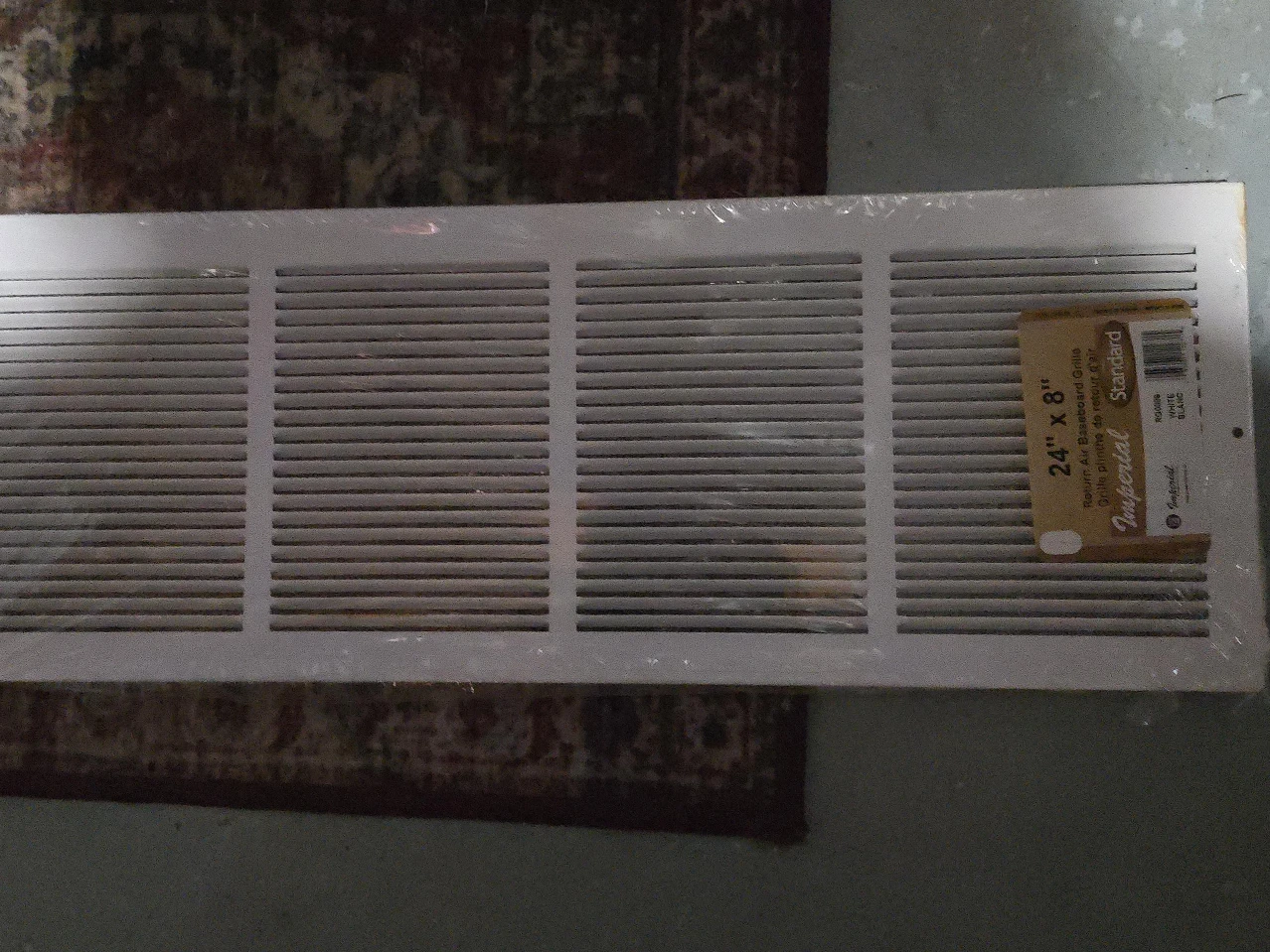 Imperial 24" x 8" Return Air Baseboard Grille