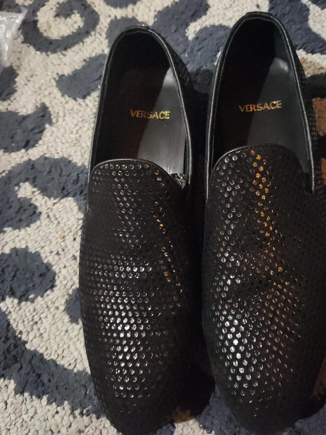 Versace Black Loafers Size 45