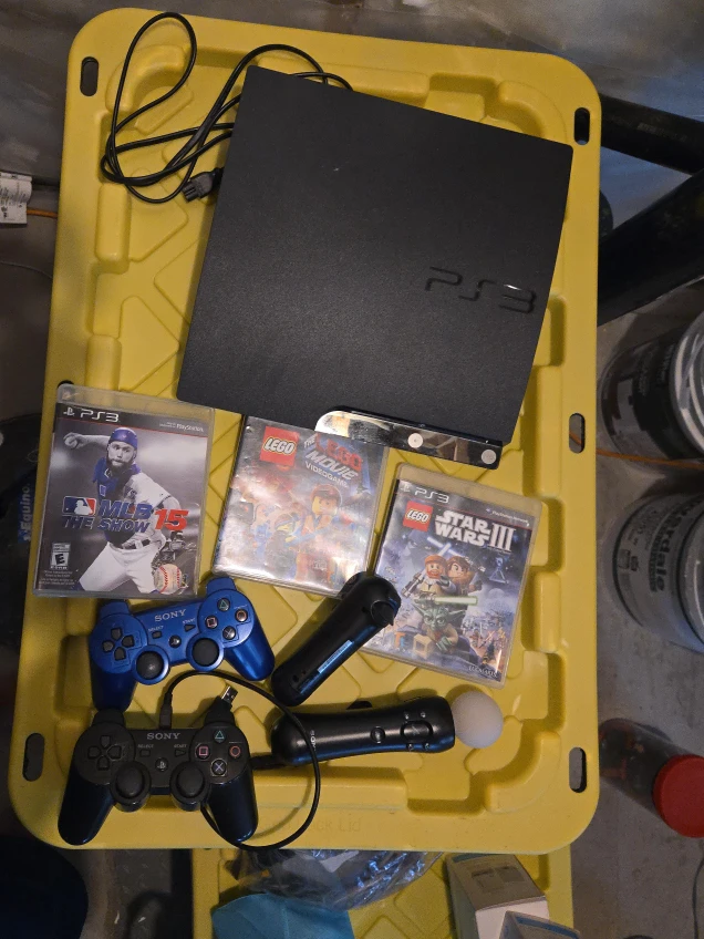 Sony PlayStation 3 (PS3) with Games and Controllers