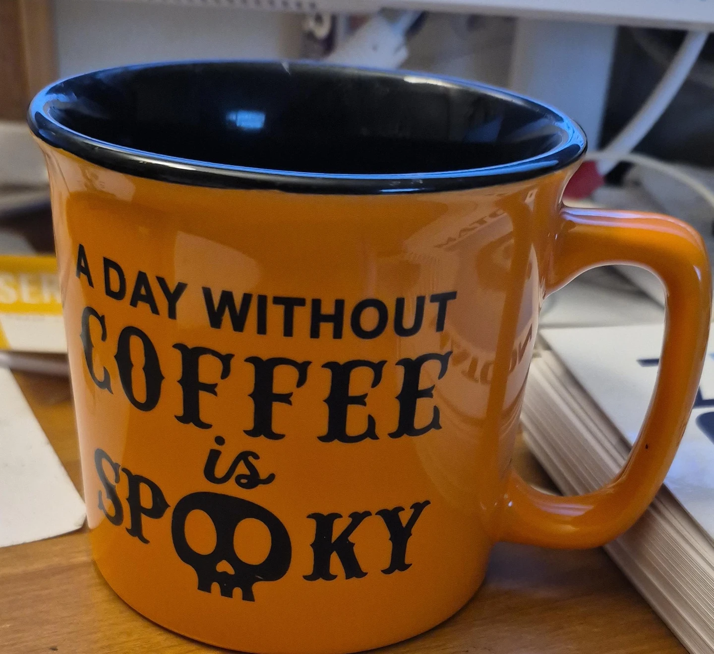 Orange Coffee Mug - Spooky Halloween Theme