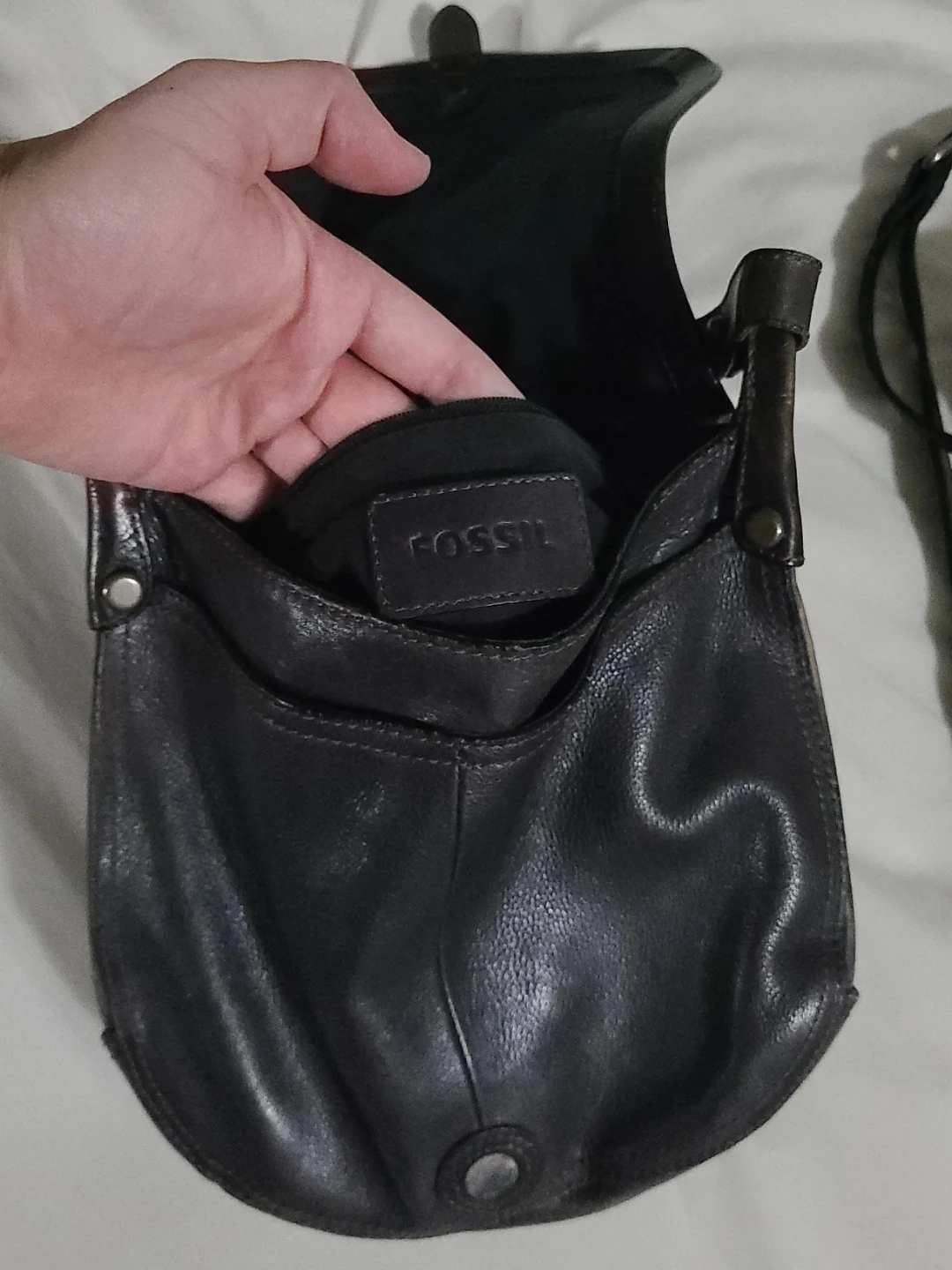 Fossil Leather Crossbody Bag