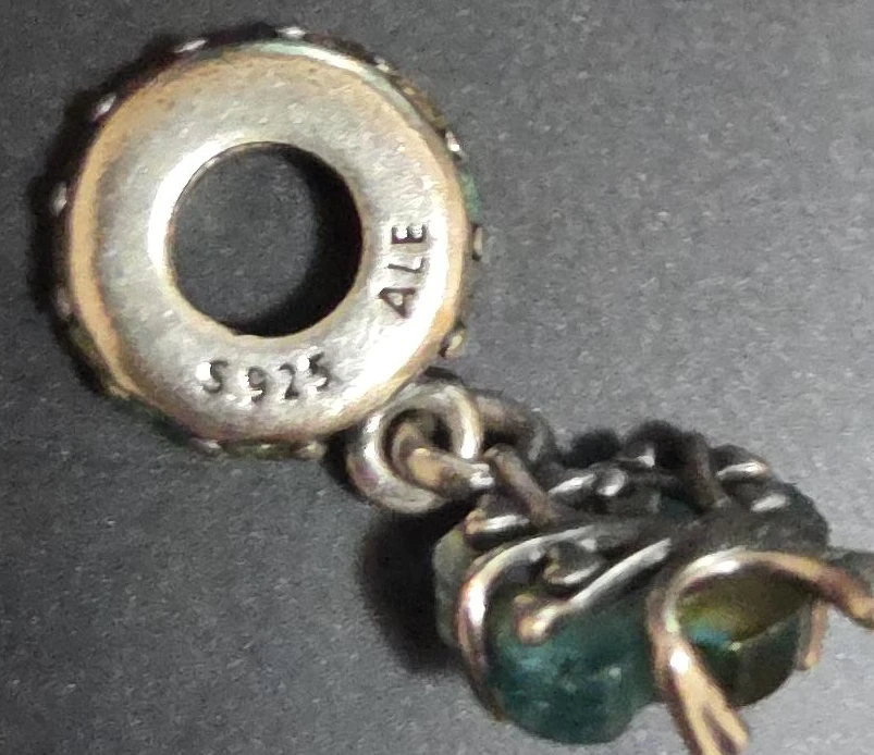 (Check Desc) Murano Glass Tree Dangle Pandora Silver Charm image indicator(2)