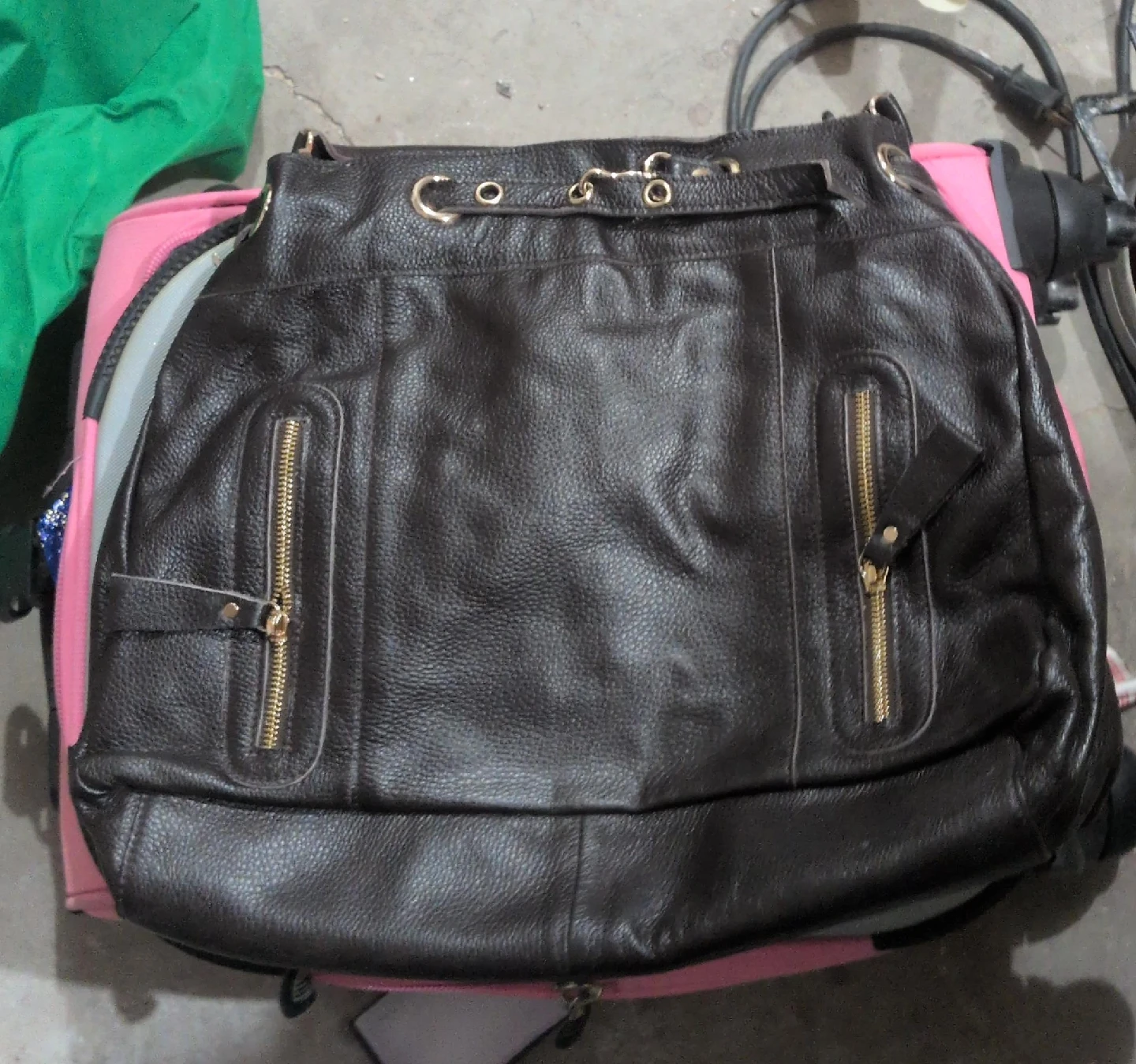 Sam & Kate Park Avenue Brown Leather Bag