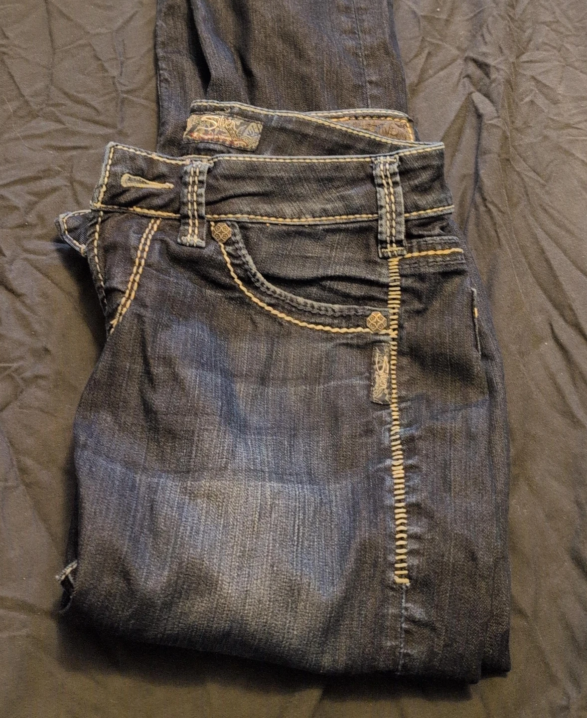 Silver Jeans Co. Dark Wash Denim Jeans image indicator(1)