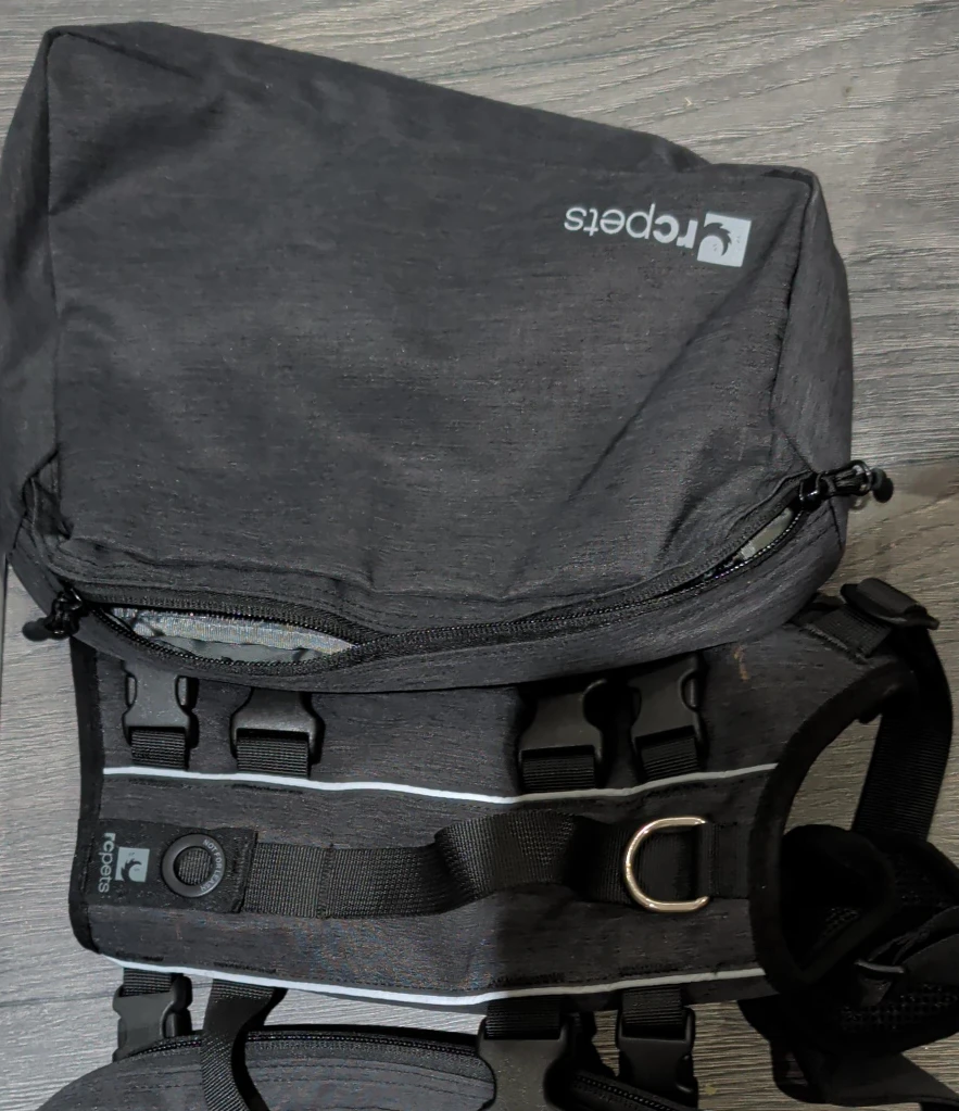 RCpets Dog Backpack Harness - Grey image indicator(1)