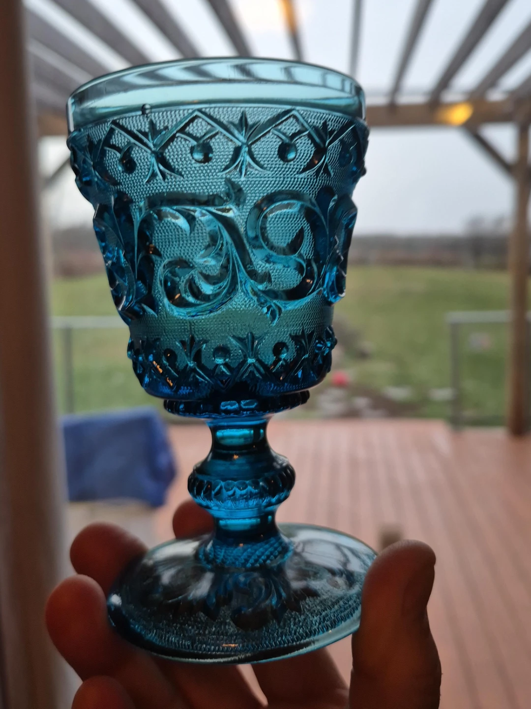 Blue Glass Goblet X2🥕