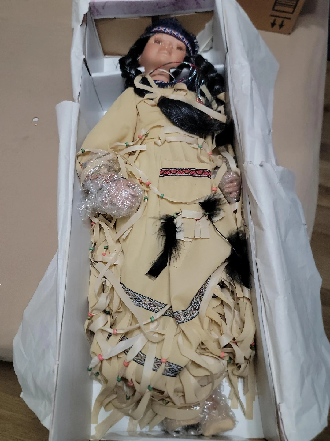 Collectible Native American Doll in Box