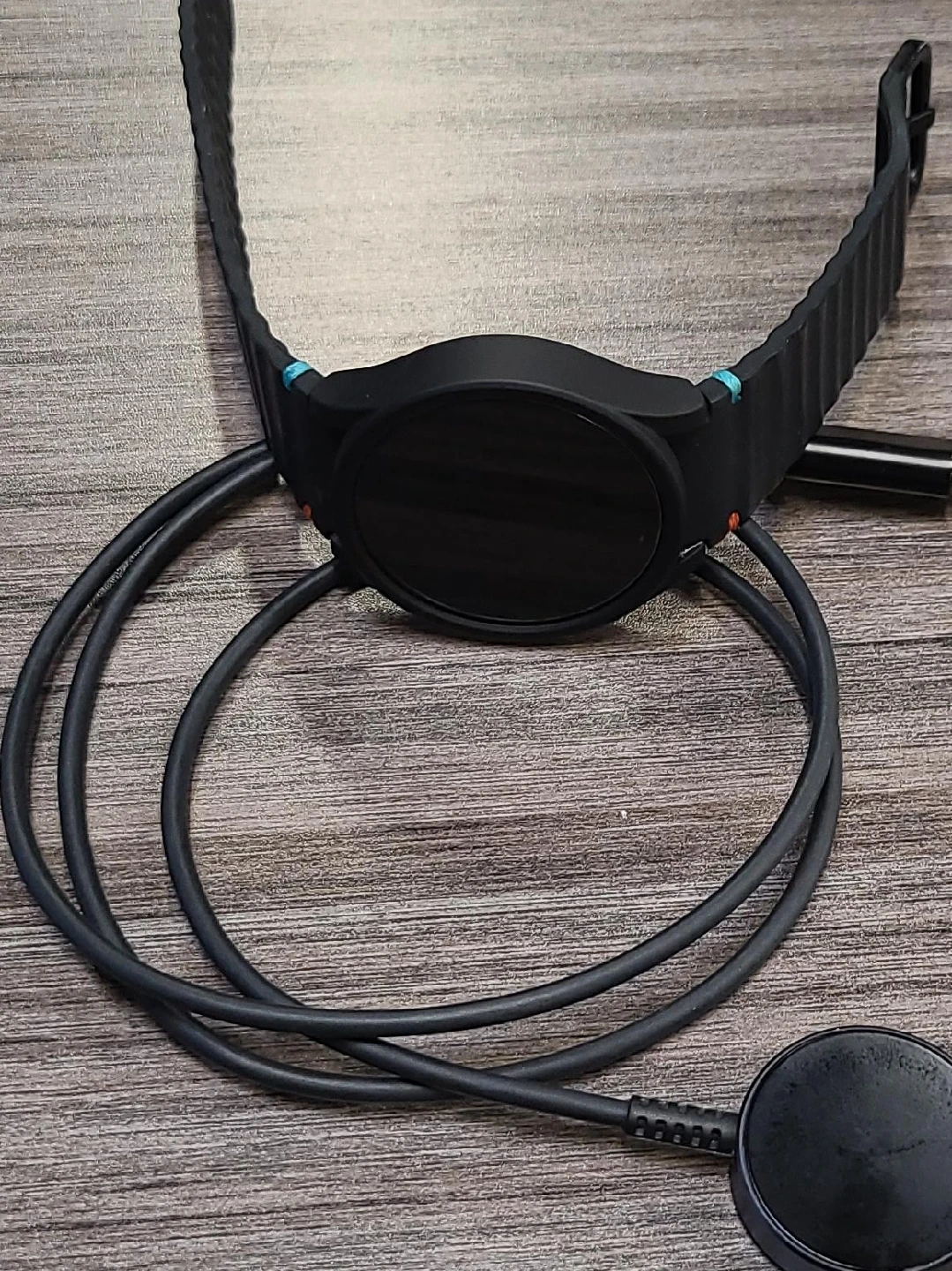 Black Smartwatch with Charger