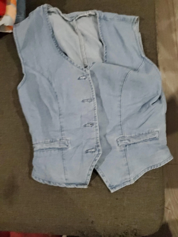 Denim Vest - Light Blue