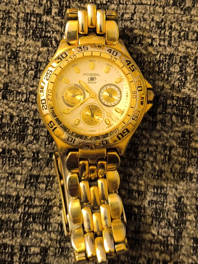 Fossil Blue Gold Watch thumbnail