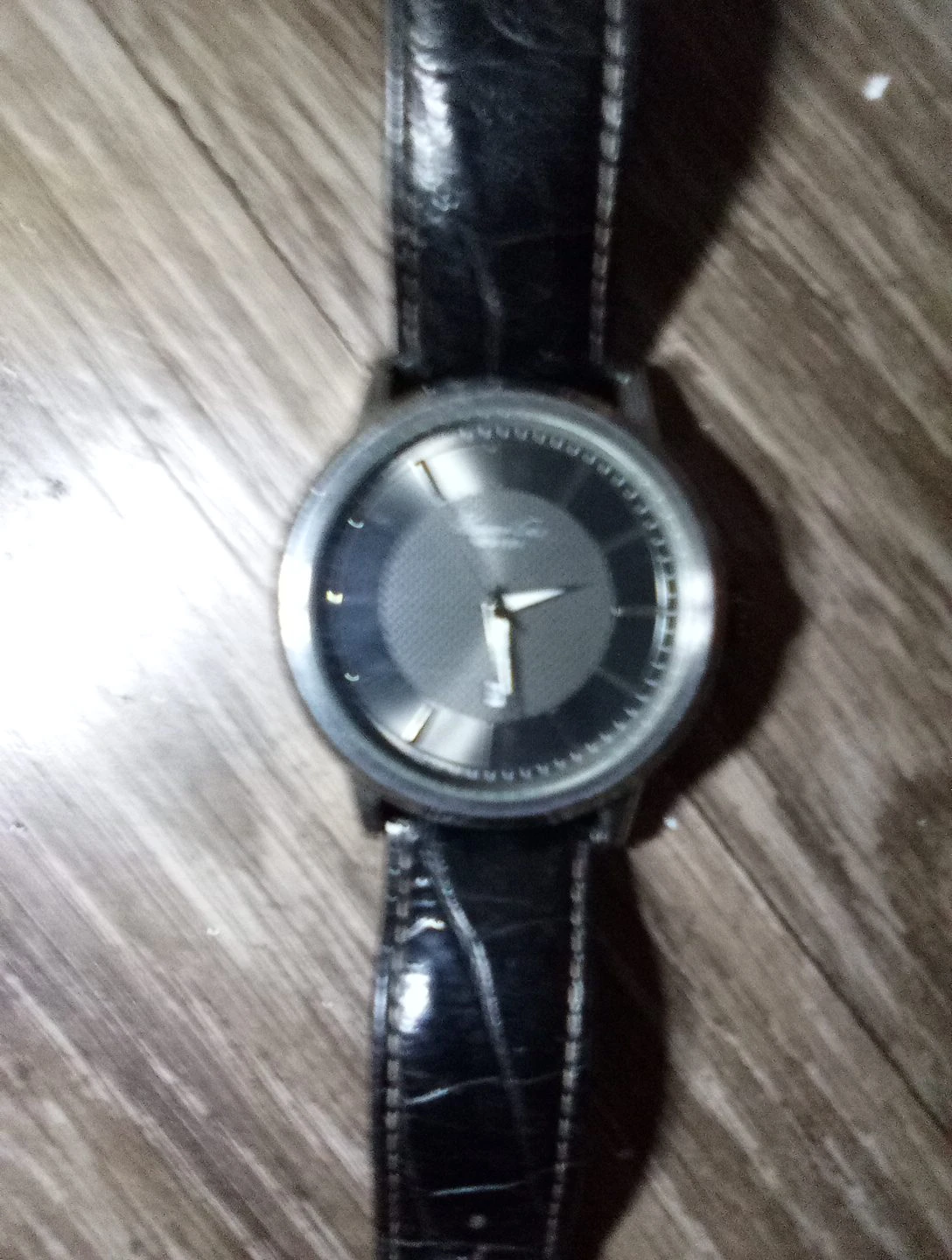 Kenneth Cole Black Leather Watch thumbnail