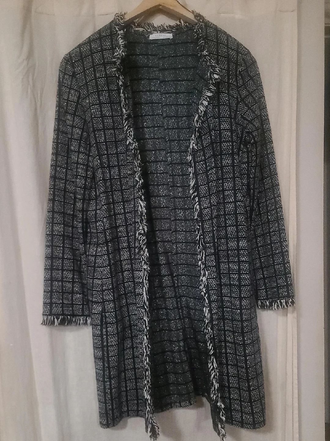 Zara Knit Cardigan - Black & White