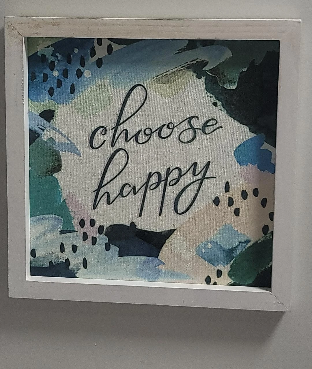 "Choose Happy" Framed Wall Art