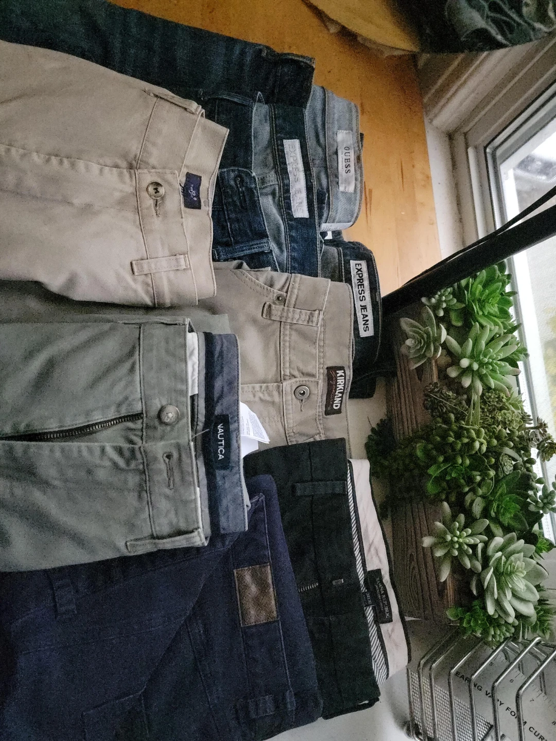 Assorted Men's Pants: Guess, Express, Kirkland, Nautica