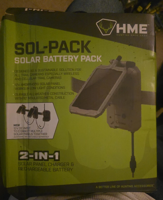 HME Sol-Pack Solar Battery Pack - New!