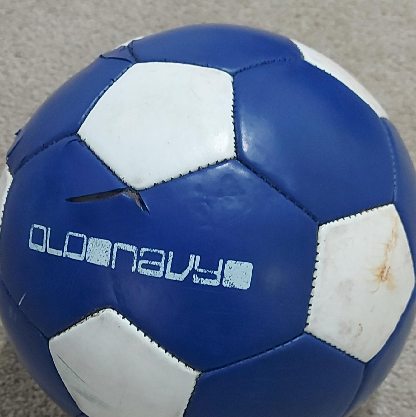 Blue Soccer Ball