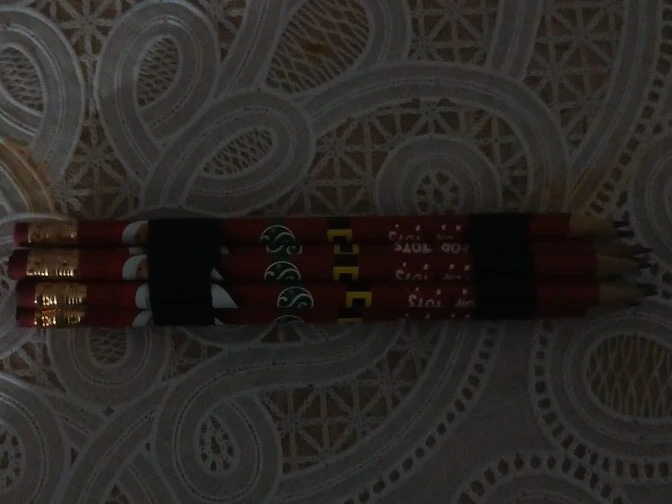 Nine Christmas Pencils