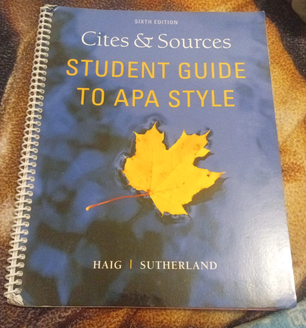Cites & Sources: Student Guide to APA Style
