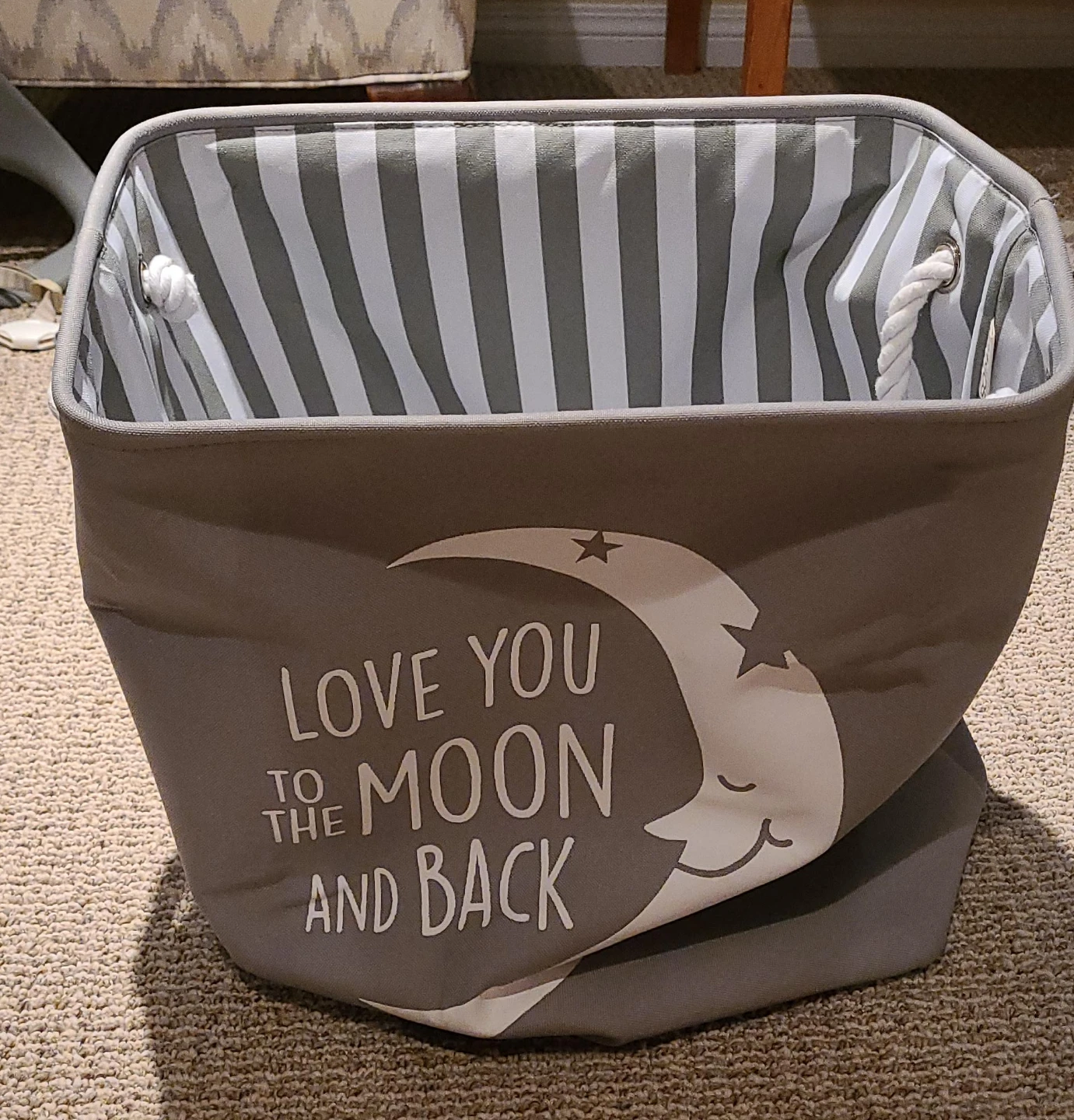 Love You to the Moon and Back Laundry Basket thumbnail