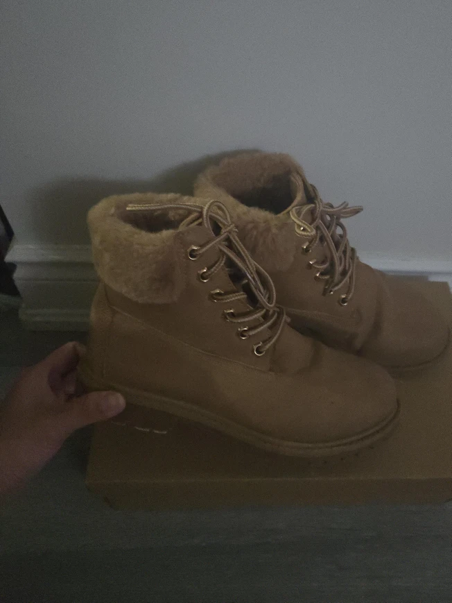 Brown Fur Boots