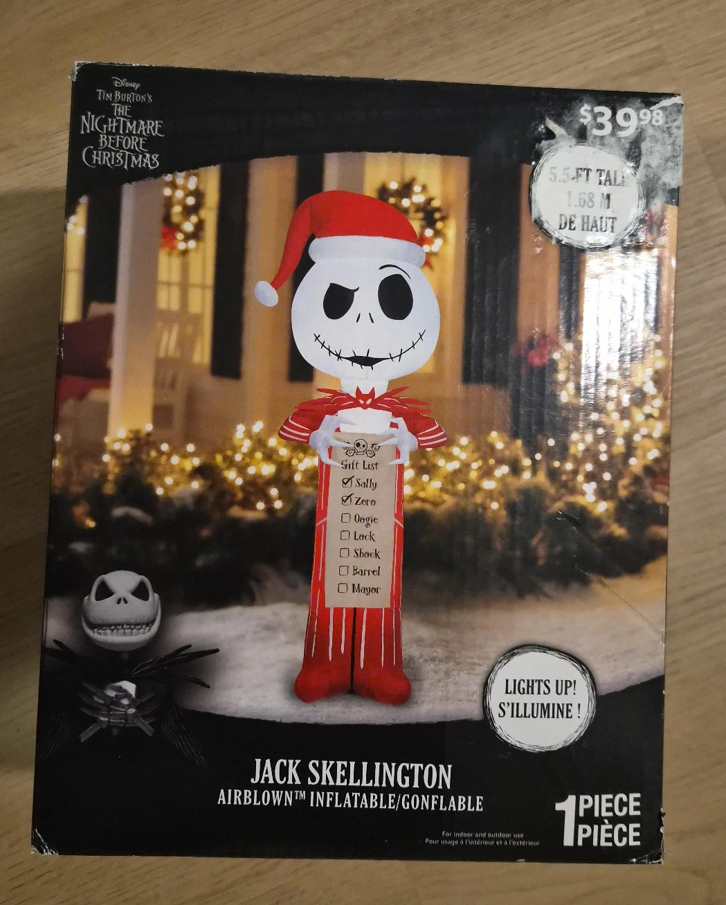 Jack Skellington Airblown Inflatable - 5.5 ft Tall