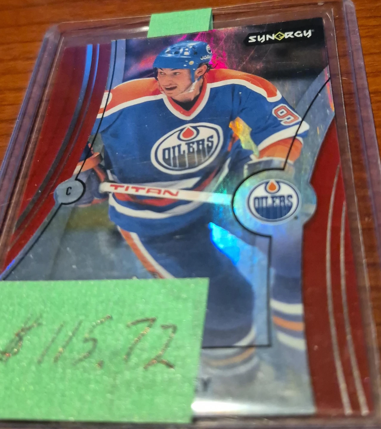 Synergy Oilers Hockey Card thumbnail