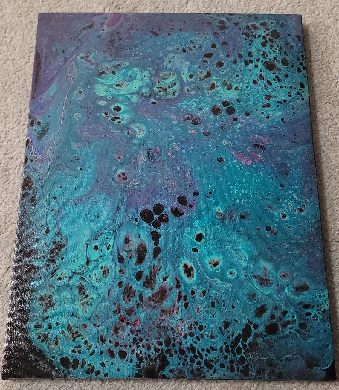 Abstract Acrylic Pour Painting