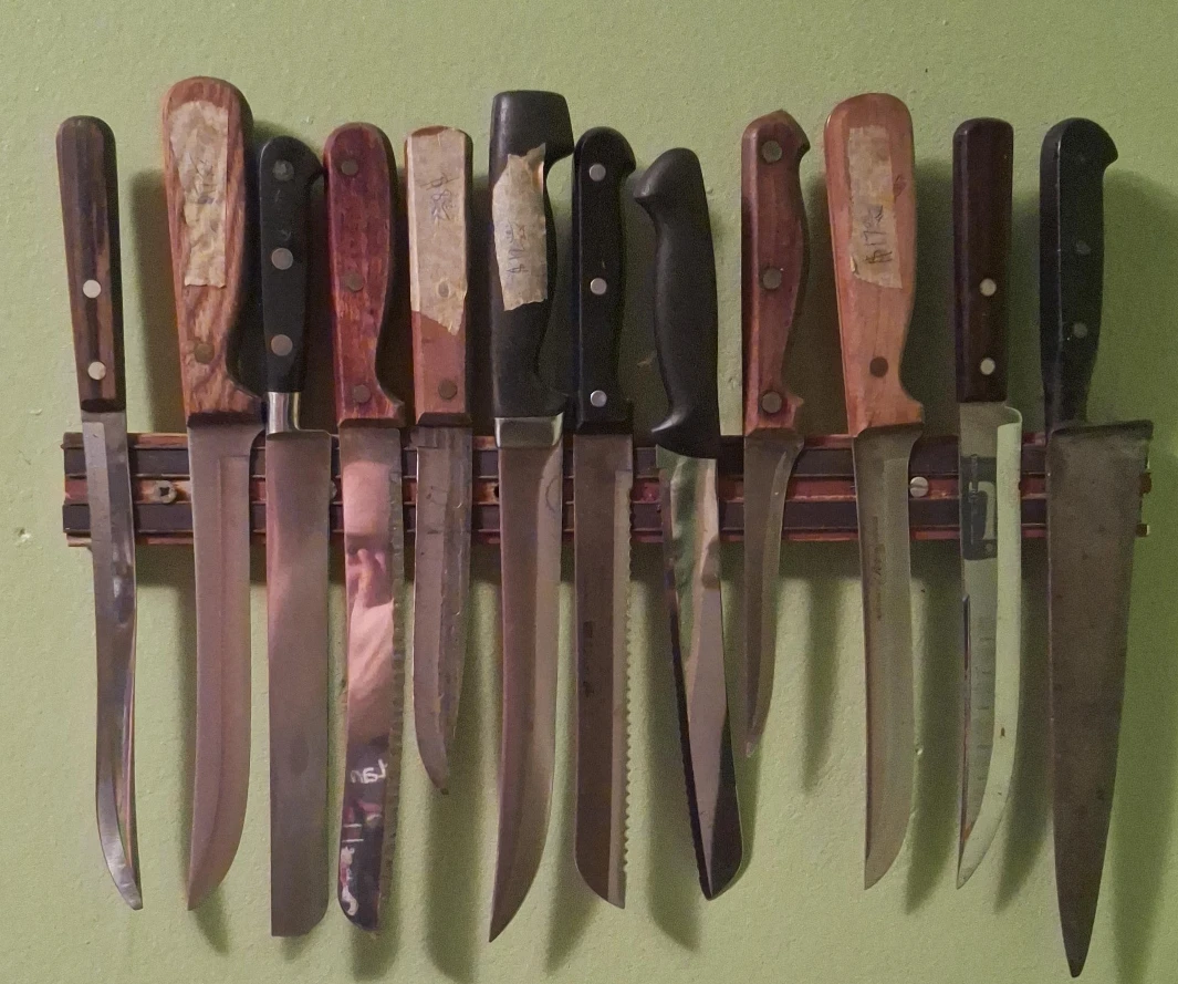 Used Kitchen Knives Set