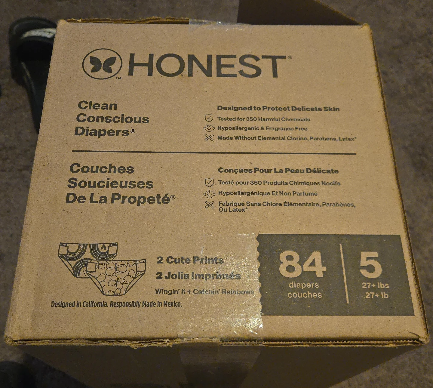 Honest Diapers Size 5 (84 Count)
