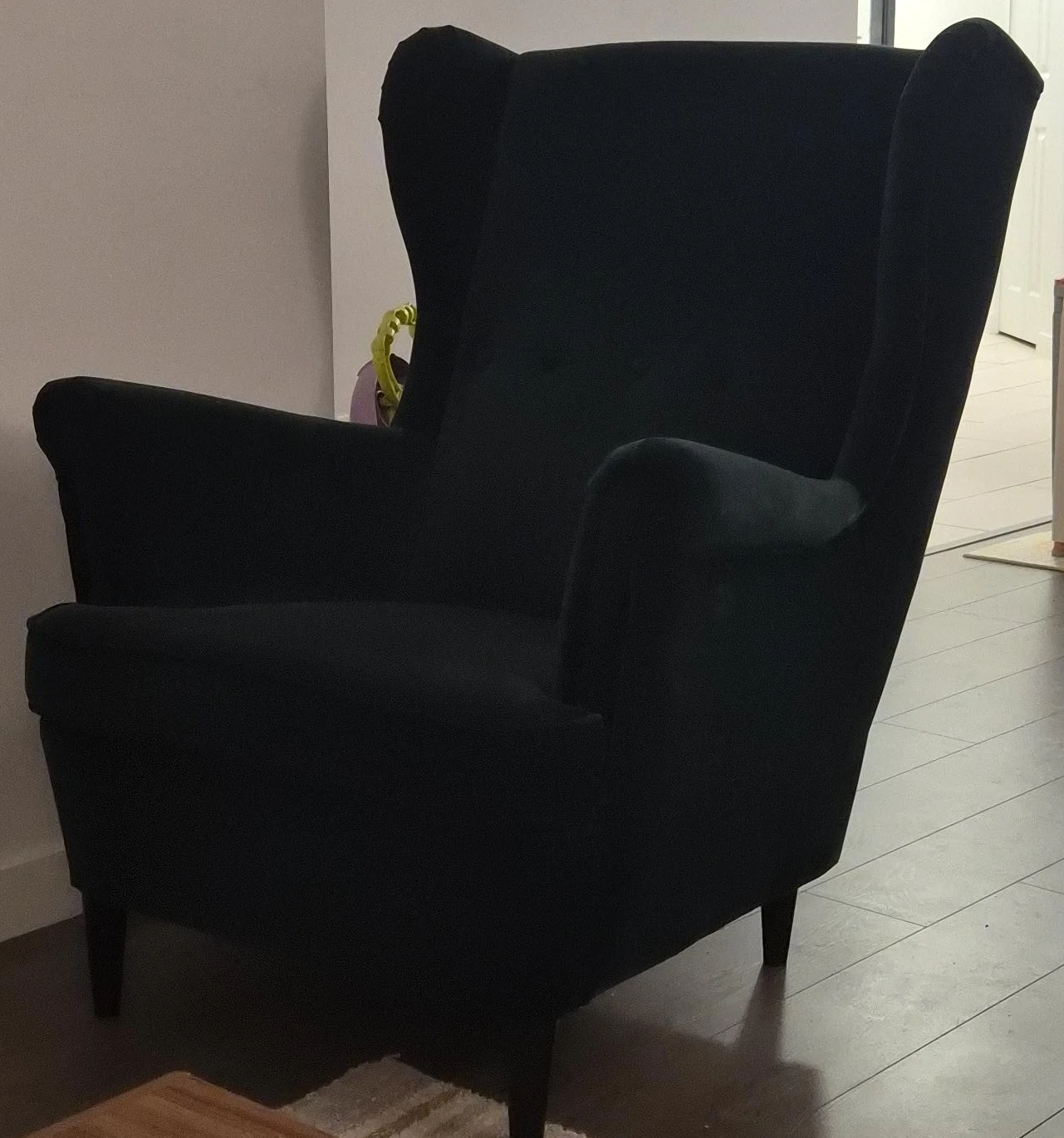 Ikea Green Wingback Chair thumbnail