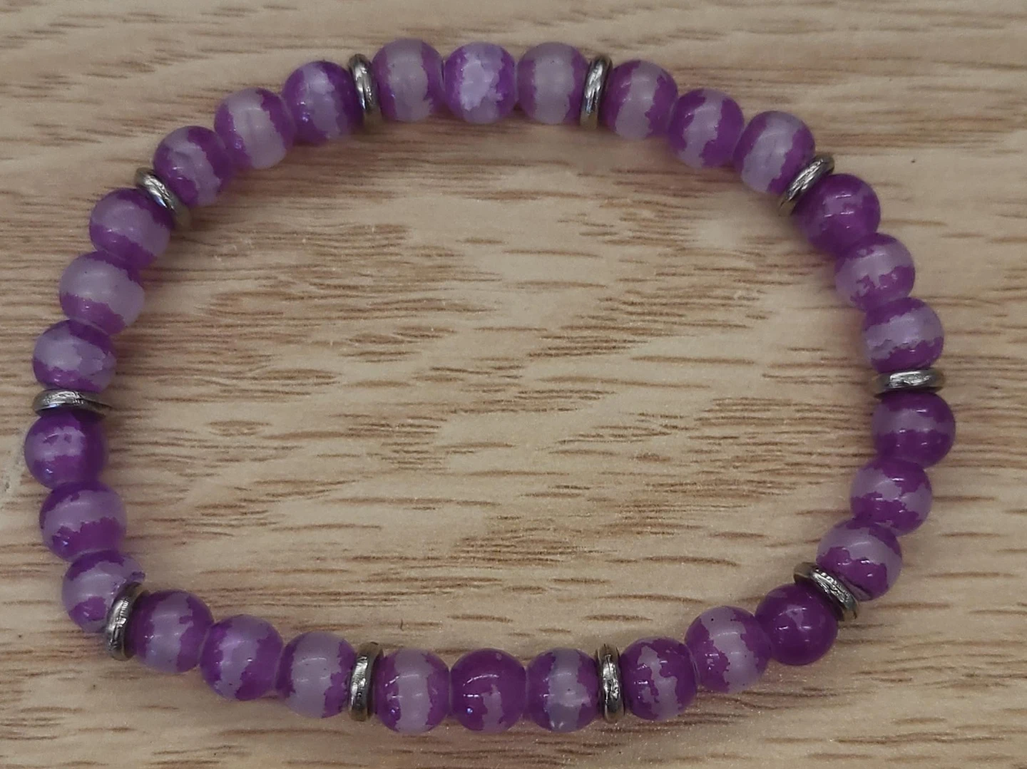 Purple Beaded Bracelet