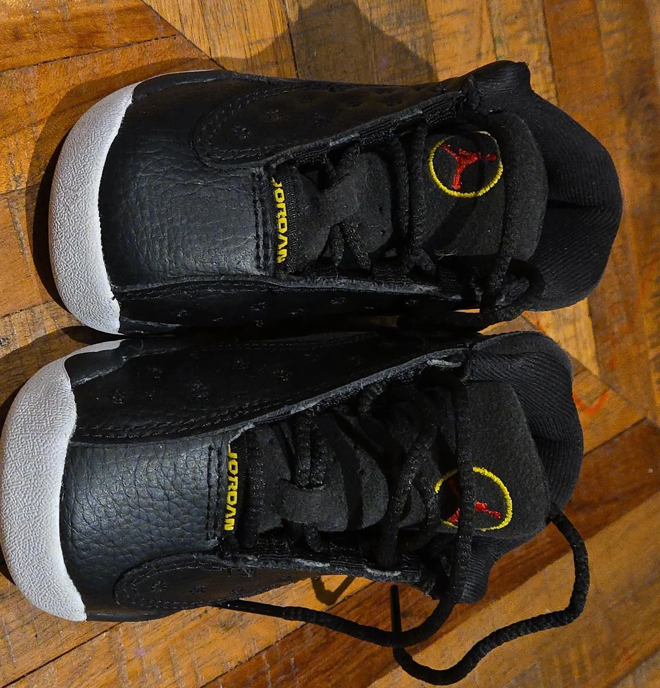 Jordan 13 Retro Black/White Toddler Shoes