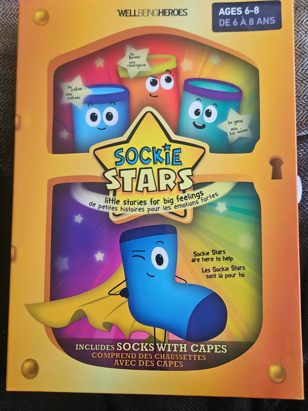 Wellbeing Heroes Sockie Stars - Socks with Capes