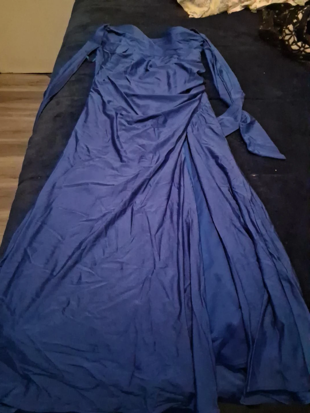 Blue Long Sleeve Dress