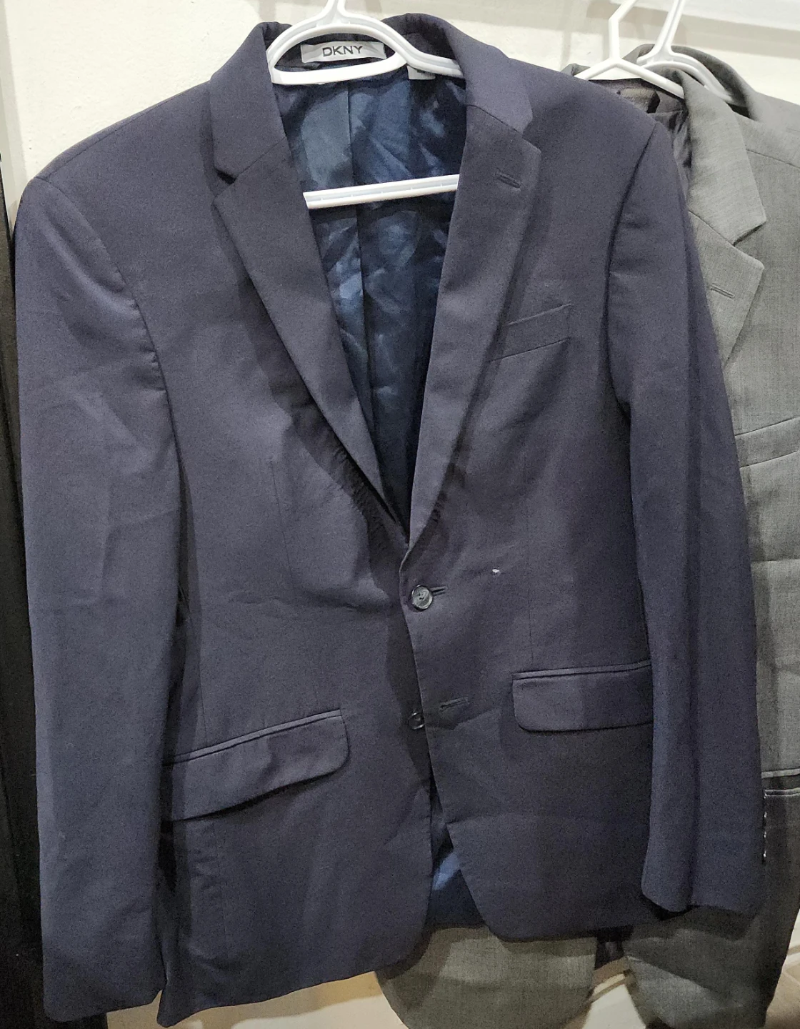 DKNY Navy Blue Blazer thumbnail