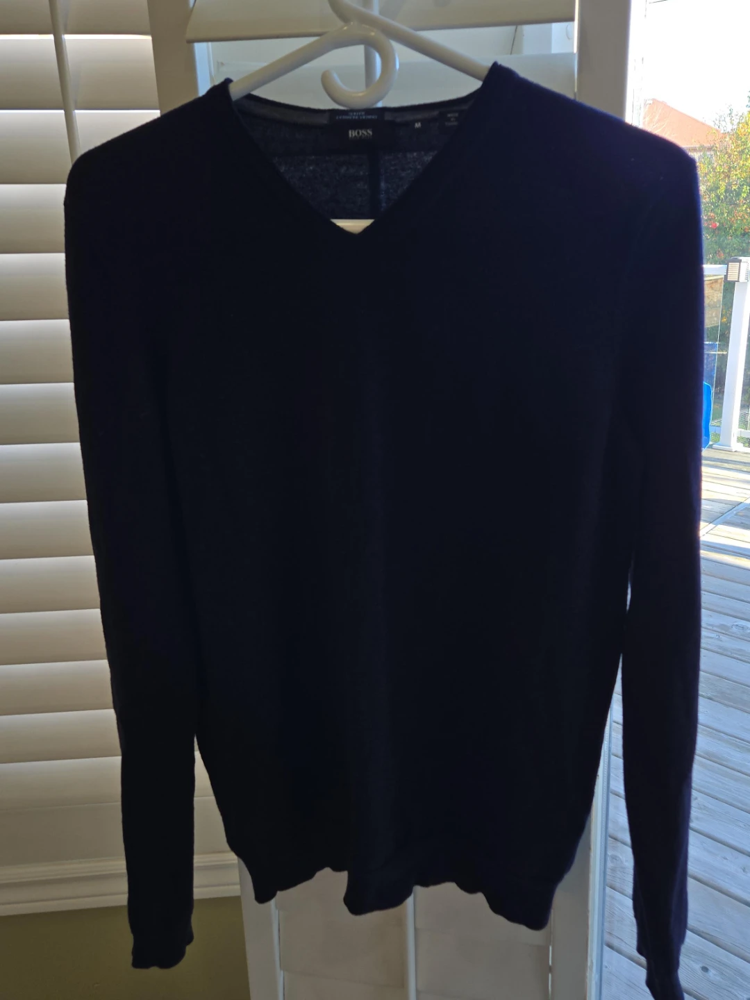 Hugo Boss Black V-Neck Sweater - Size M image indicator(1)