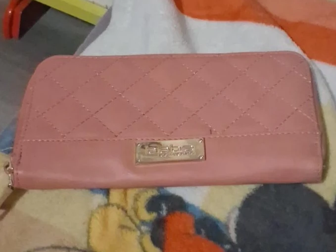 Bebe Pink Quilted Wallet