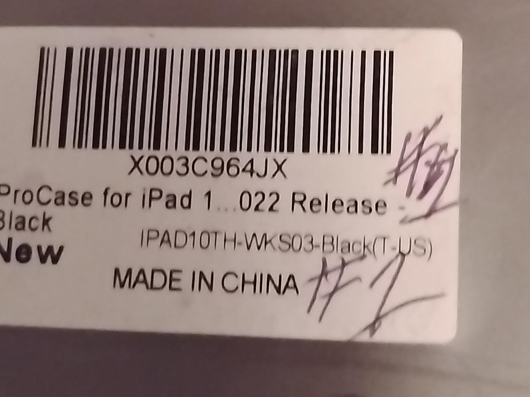 New ProCase Black for iPad 10th Generation