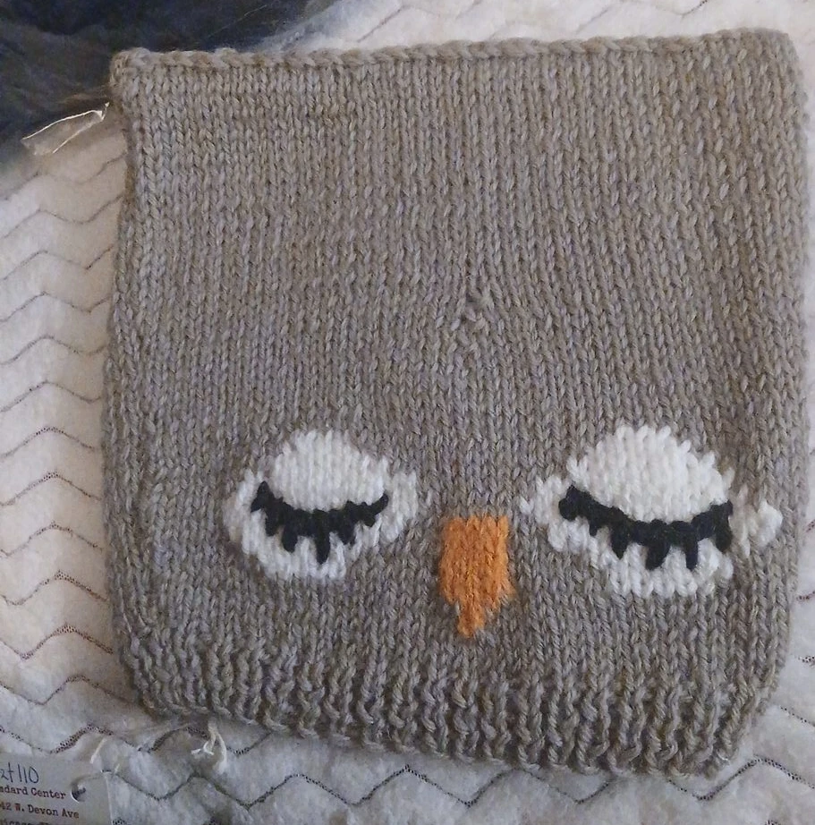 Handmade Knitted Owl Hat for kids
