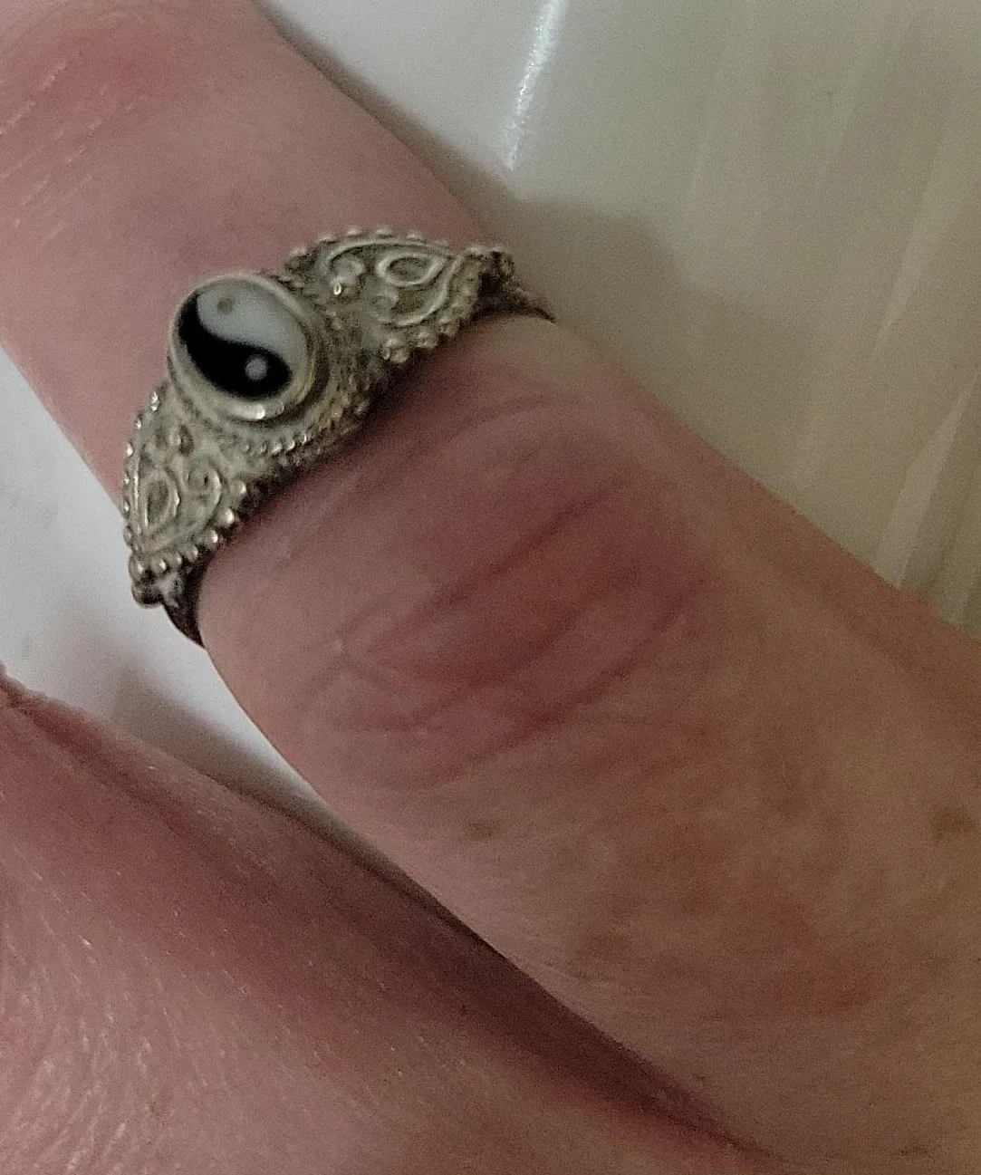 Yin Yang Silver Ring