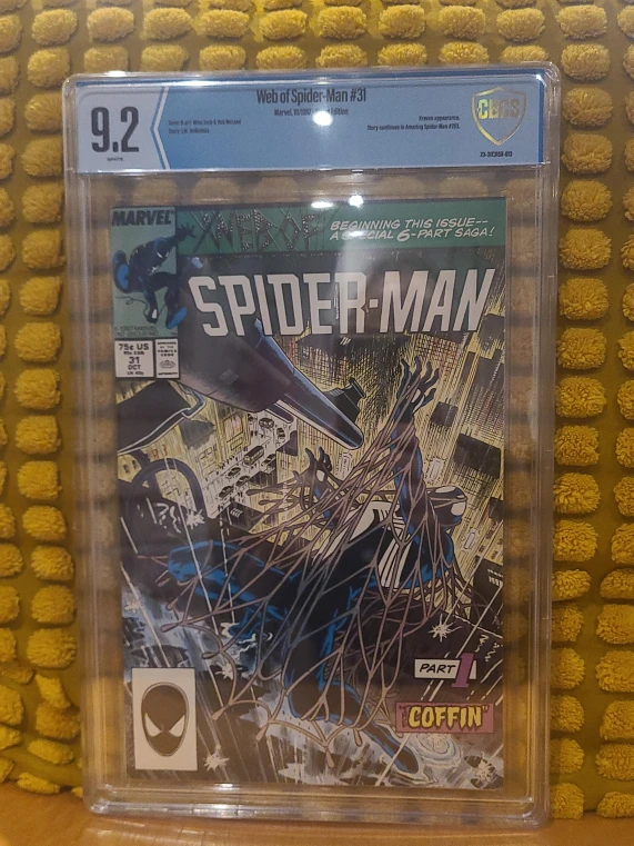 Web of Spider-Man #31, Marvel 1987 CBCS 9.2 Graded Comic Book